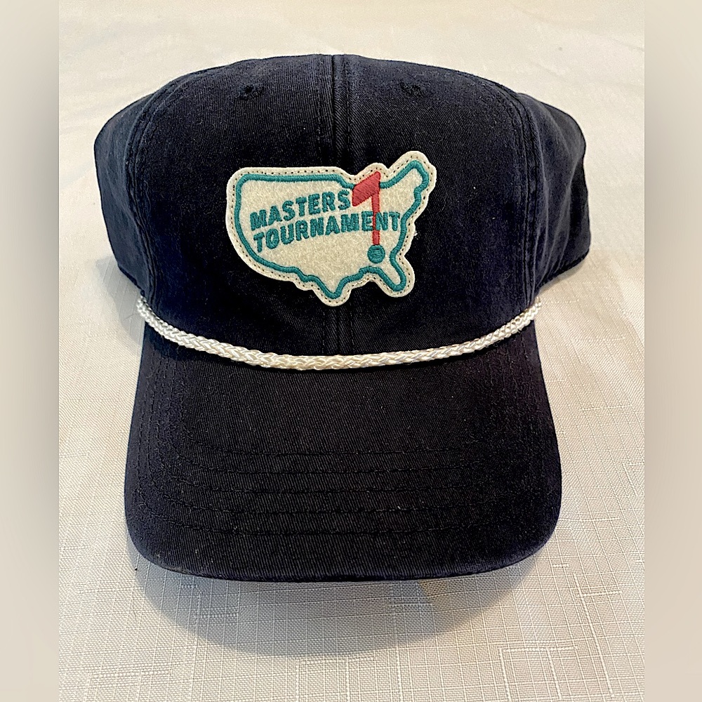 NWT Masters Navy Blue Retro Map Patch
